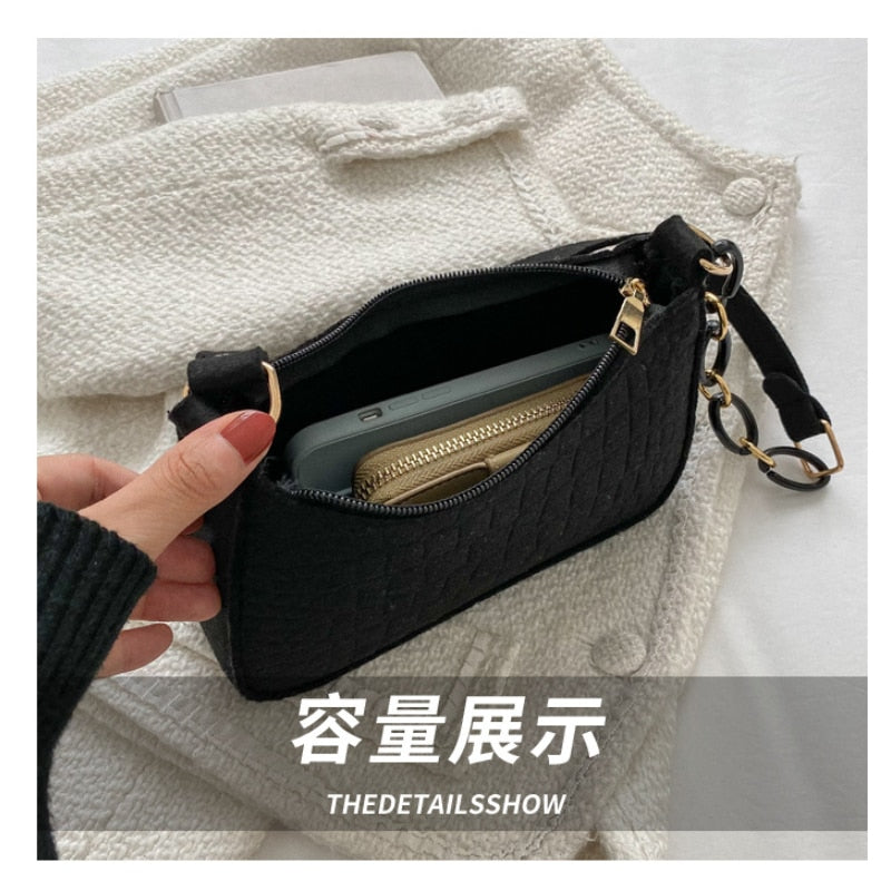 Fashion Felt Shoulder Bags