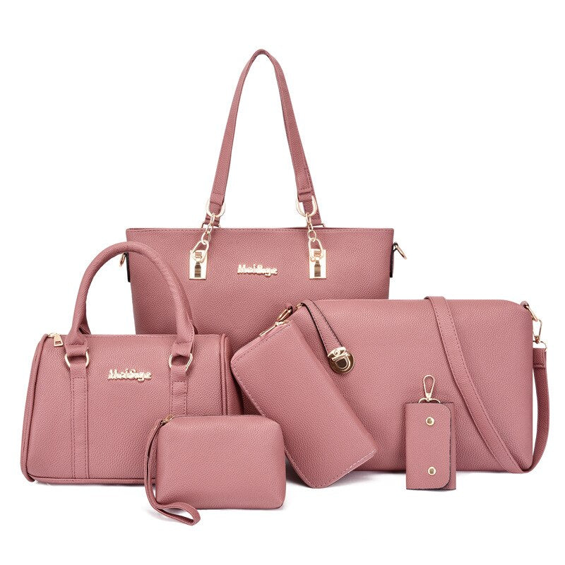 Six Piece Set  Leather  Bags