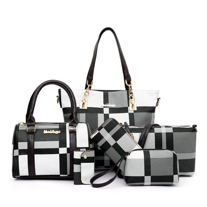 Luxury Handbags New 6 PCS Set