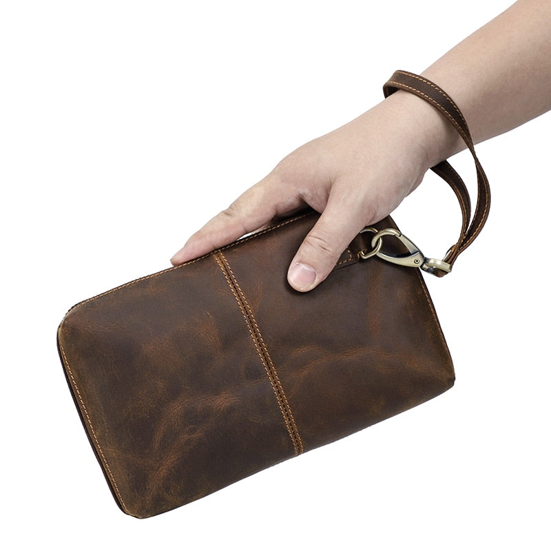 Genuine Leather Clutch Wallet Bag